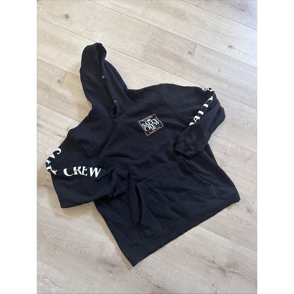 Salty Crew Fleece Pullover Hoody Black large